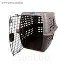 Переноска  для домашних животных Petmate "Навигатор 19" ,серая, пластик, 48x32x29см