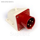 Вилка 514 стационарная 3Р+РЕ 16А 380В IP44 TDM