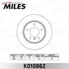 Диск тормозной задний MILES K010862
