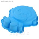 Форма для выпечки "Мартышка" 17,5х14х2,5 см, цвета МИКС
