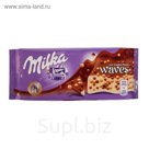 Шоколадная плитка Milka Waves Cookie 81грамм