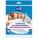 ТАЙФУН Салфетка из микрофибры для ванной комнаты, 33 х 35 см. Эффективно очищает поверхности в ванной комнате: удаляет загрязнения, известковые отлож