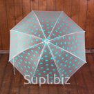 Зонт детский полуавтоматический Зонтики r 44см цвет прозрачный голубой