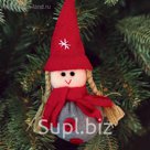 Новогодняя ёлочная игрушка. Набор для создания подвески из фетра "Девочка в шапочке"