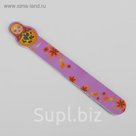 Пилка наждачная для ногтей, абразивность 180/180, 18см, цвет МИКС