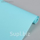 Коврик противоскользящий 30х150 см "Полосы", цвет голубой