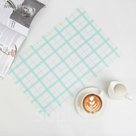 Салфетка кухонная "Окна" 42,5х29 см, голубой