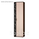 Шкаф для платья и белья Адажио, 900х384х2196, Венге/Дуб млечный