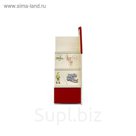 Комод-лестница "Актив", 3 ступени, сосна скандинавия/бургундия