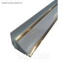 Плинтус ПВХ "Золото лёд", 3000 мм