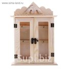 Ключница для росписи с резьбой, 6 крючков