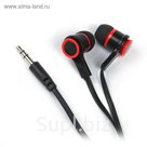 Наушники Luazon, вкладыши, плоский провод, МИКС