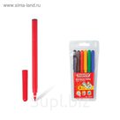 Фломастеры 6 цв ПИФАГОР, вент.колп, пластик. упак 150383