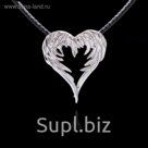 Кулон мельхиор "Сердце"