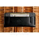Черный кожаный чехол-кошелек для iPhone 5/5S/SE Handwers Portside