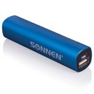 Аккумулятор внешний универсальный SONNEN PB-2200, емкость 2200 мАч, выходной ток 1А, синий