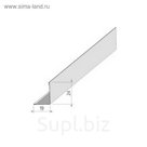 Угол пристенный стальной, белый, 300x0,19x0,24см