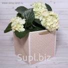 Пакет для цветов "Звёзды", розовый, 22 х 22 х 2 см