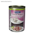 Влажный корм Dr.Clauder's кусочки в соусе с лососем и тунцом, ж/б 415 г