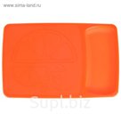 Доска разделочная 37х24 см с лотком Kleo, цвет оранжевый