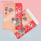 Пакетик подарочный «Посылка», 13 × 16 см