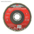 Круг лепестковый торцевой MATRIX, P 24, 125 х 22.2 мм