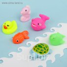 Набор игрушек для ванны «Водный мир», 6 шт.