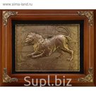Деревянная ключница настенная «Лев»