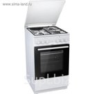Плита комбинированная Gorenje KN5121WD, 3 газ. конф., 1 эл. конф., 70 л, белая