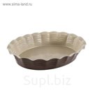 Форма для выпечки Oven, 42 x 33 x 7,5 см, овальная, коричневая