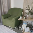 Чехол для мягкой мебели Collorista на кресло наволочка 40 40 см в ПОДАРОК оливковый