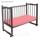 Трикотажная простыня на резинке ФЕЯ персик 60*120*10 см,хл.100% 120 гр/м