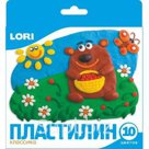 Пластилин классика 10 цветов. LORI