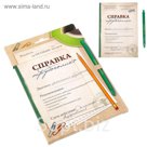 Подарочный набор "Справка трудоголика": ежедневник и ручка
