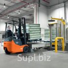 Грузоподъемность - 1000 кг. Центр тяжести - 500 мм. Радиус поворота - 1230 мм.