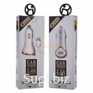 Автомобильное з/у Cokike CC-3i (2.4A Fast Charge - 2 USB) с кабелем в комплекте