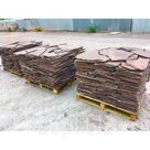 Плитняк бордовый, желтый (песочный)