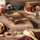 Доска авторская "Старая Прага", массив дуба, 35 х 15 см