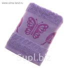 Полотенце махровое Fiesta Cotonn Butterfly 50*90см сиреневый 420гр/м, хлопок 100%