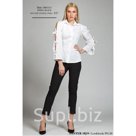 Рубашка 1801111 Белый, Чёрный 65% COT 32%NYL 3%EL   