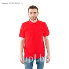 Футболка поло мужская арт.PM0110301031StandartL, цвет красный, р-р 50-52 (XL)