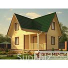 Брусовой дом 6х7 с мансардой — ДМ-90