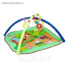 Коврик развивающий с дугами «Лужайка», 4 игрушки, цвета МИКС