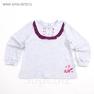 Джемпер для девочки "Клюква в сахаре", рост 74 см (48), цвет светло-серый ДДД242070