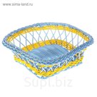 Корзинка декоративная "Голубая" квадратная