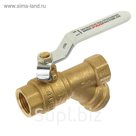 Кран шаровый ProFactor, 1/2" внутренняя резьба, с фильтром, рычаг