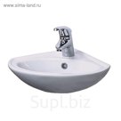 Умывальник угловой «Веер», с хромированным обрамлением