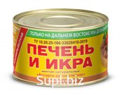 Печень и икра минтая 240г "Ассорти деликатесное" ж/б/Примрыбснаб/