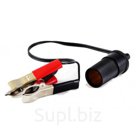 Гнездо прикуривателя  с крокодилами 12V