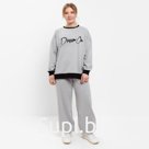 Костюм женский (свитшот, брюки) MINAKU: Casual Collection, размер 50, серый